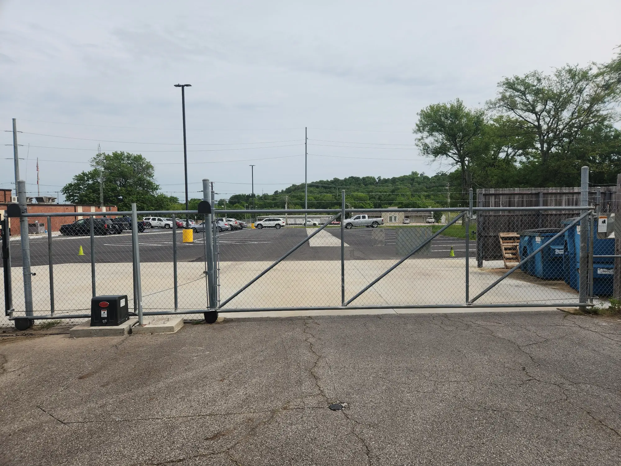 Gate access to parking lot